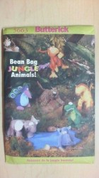 5663 BEANIE GATOR ,HIPPO, MONKEY, GIRAFFE, ELEPHANT PATTERN
